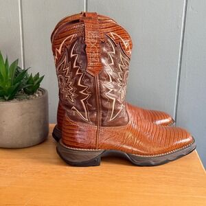 Durango Lady Rebel Womens 7M Faux Lizard Western Cowboy Boots NWOT RD030